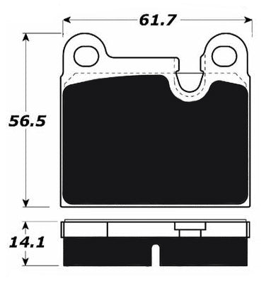 Porterfield AP288 Rear Brake Pads – Porsche 911 / Carrera / Speedster – R4-S