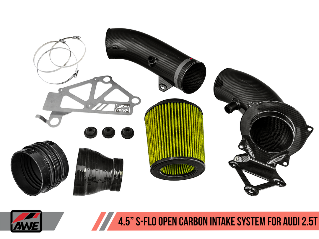 AWE Tuning AWE 4.5" S-FLO Open Carbon Intake System for Audi RS 3 / TT RS