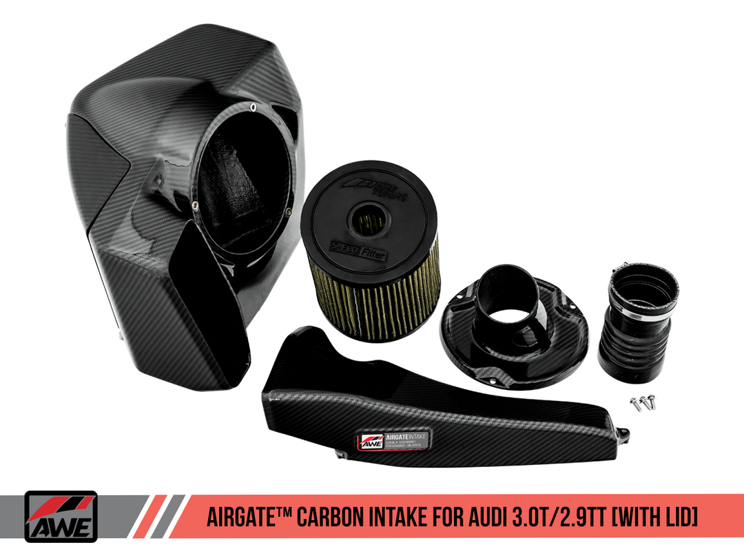 AWE Tuning AWE AirGate Carbon Fiber Intake for Audi B9 S4 / S5 3.0T - With Lid