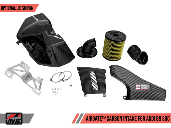 AWE Tuning AWE AirGate Carbon Fiber Intake for Audi B9 SQ5 3.0T - With Lid