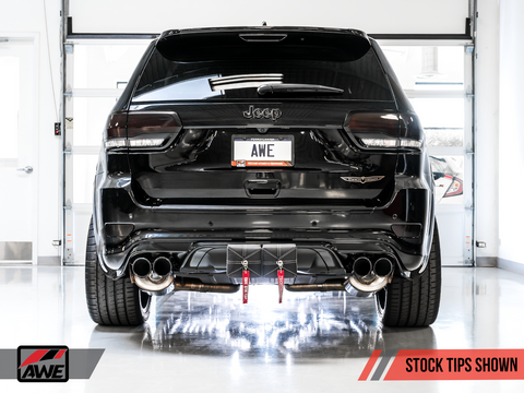 AWE Tuning AWE Track Edition Exhaust for Jeep Grand Cherokee SRT and Trackhawk - for use with stock tips