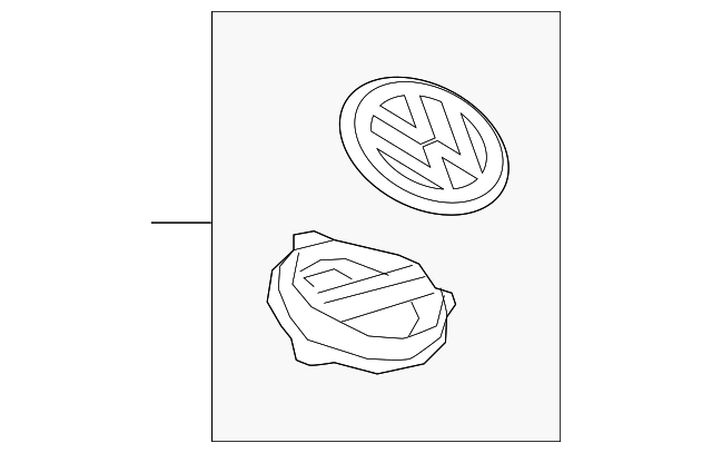 Genuine VW Arteon Emblem Latch Assembly – 2019–2020 – Non-Surround View