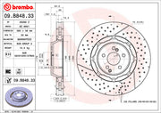 Mercedes W205 C63 Brembo Rotor Kit (Front + Rear)