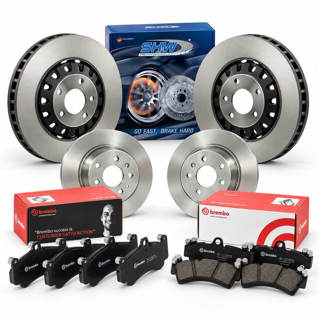 SHW + Brembo Brake Kit - Audi Q7 55 TFSI (2020-2023) - 375mm Front / 350mm Rear