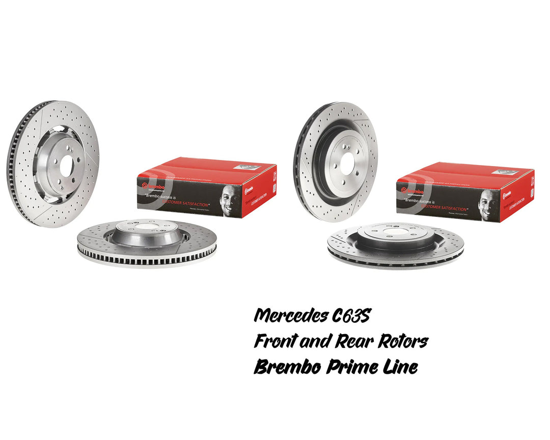 Mercedes W205 C63 Brembo Rotor Kit (Front + Rear)