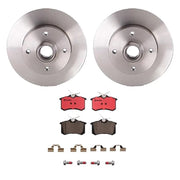 Brembo OE 99-02 VW Cabrio/95-99 Golf/Jetta/95-97 Passat Rear Disc Brake Kit | KT00961