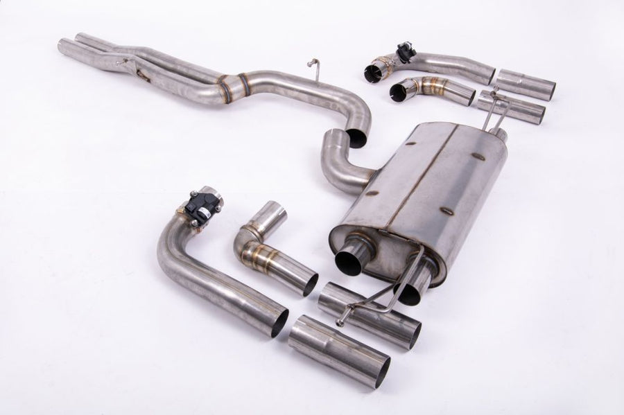 Milltek 80mm Race Non-Resonated Cat-Back – Valved – Fits Audi RS3 8Y Sedan/Sportback (2021+)