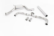 Load image into Gallery viewer, Milltek Non-Resonated Race Cat-Back – Burnt Titanium Tips – Fits VW Golf Mk7.5 GTI Performance Pack (2017–2018)