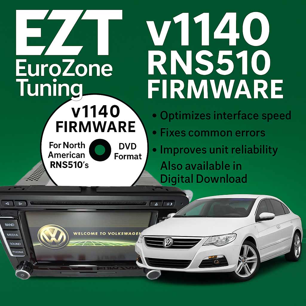 VW RNS510 Firmware Update – Version v1140 (North America)