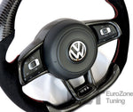 Load image into Gallery viewer, MK7 Carbon Fiber Steering Wheel Trim Ring (MK7 GTI/Golf R/GLI)
