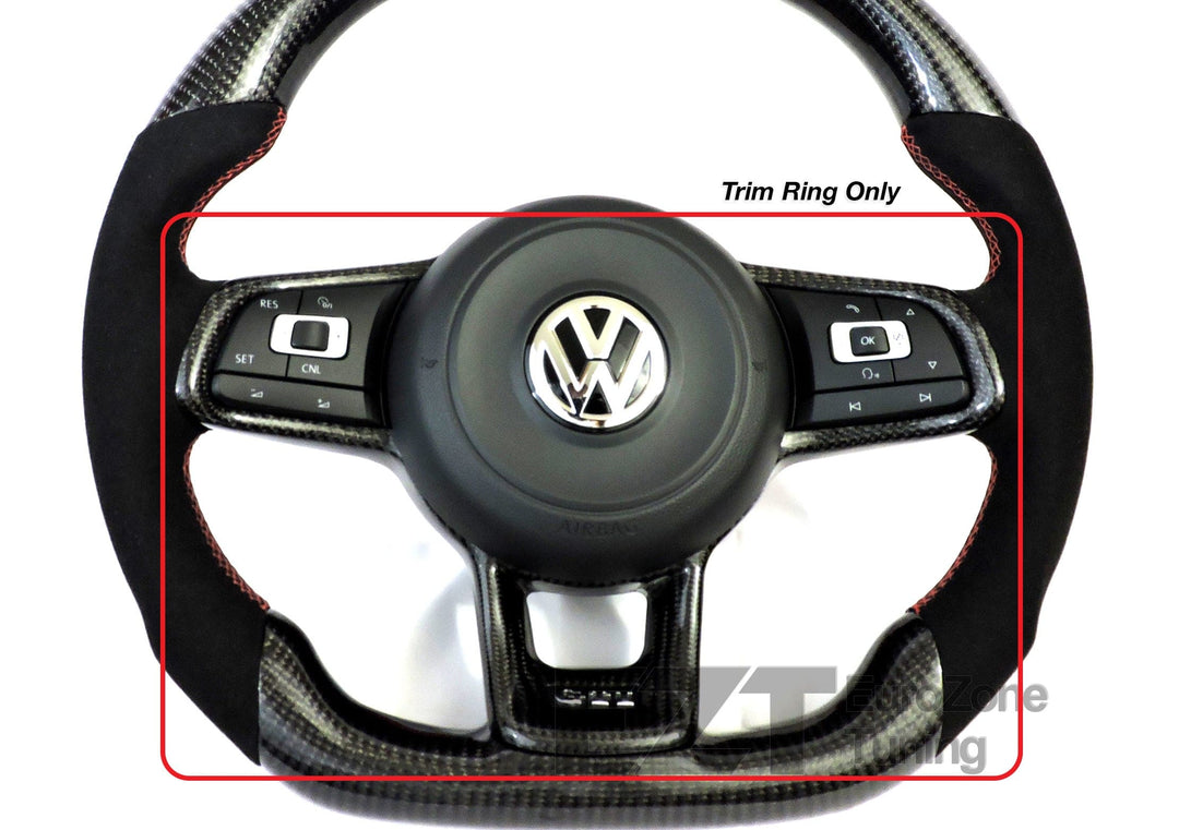 MK7 Carbon Fiber Steering Wheel Trim Ring (MK7 GTI/Golf R/GLI)