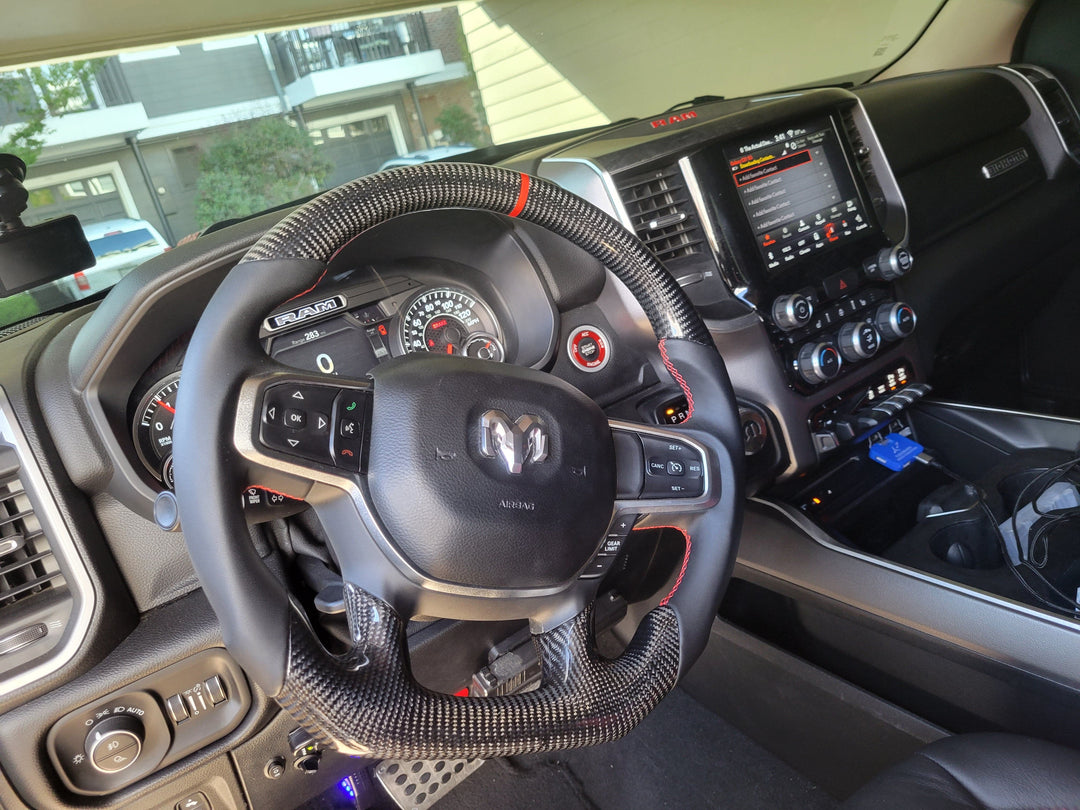 Dodge Ram 2019+ Carbon Edition Steering Wheel