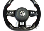 Load image into Gallery viewer, MK7 Carbon Fiber Steering Wheel Trim Ring (MK7 GTI/Golf R/GLI)
