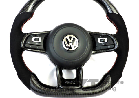 MK7 Carbon Fiber Steering Wheel Trim Ring (MK7 GTI/Golf R/GLI)