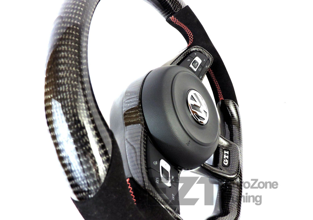 MK7 Carbon Fiber Steering Wheel Trim Ring (MK7 GTI/Golf R/GLI)