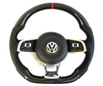 Load image into Gallery viewer, EZT Carbon Fiber-Perforated Steering Wheel (VW MK7/MK7.5)
