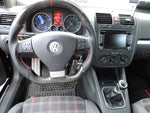 Load image into Gallery viewer, EZT Carbon Fiber-Perforated Steering Wheel (VW MK5)
