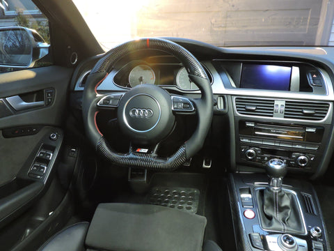 Audi B8.5 S4 S5 RS5 S6 S7 RS7 Carbon Fiber-Napa Steering Wheel