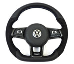 Load image into Gallery viewer, EZT Leather/Alcantara Custom Steering Wheel (VW MK7/MK7.5)
