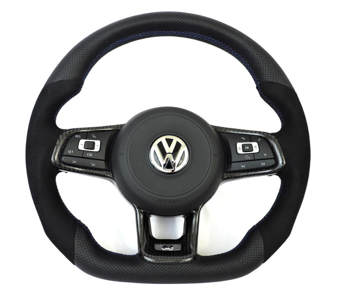 EZT Leather/Alcantara Custom Steering Wheel (VW MK7/MK7.5)