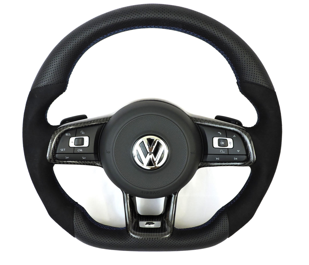 EZT Leather/Alcantara Custom Steering Wheel (VW MK7/MK7.5)