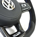 Load image into Gallery viewer, EZT Leather/Alcantara Custom Steering Wheel (VW MK7/MK7.5)
