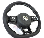 Load image into Gallery viewer, EZT Leather/Alcantara Custom Steering Wheel (VW MK7/MK7.5)
