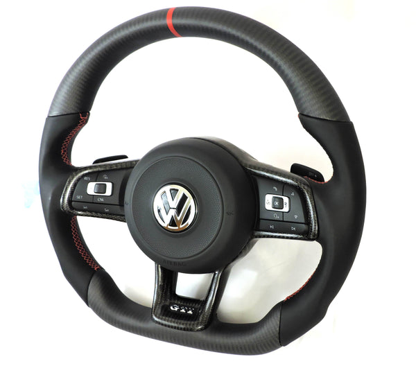 EZT Carbon Fiber-Napa Steering Wheel (VW MK7/MK7.5)
