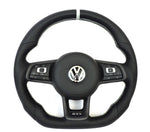 Load image into Gallery viewer, EZT Leather/Alcantara Custom Steering Wheel (VW MK7/MK7.5)
