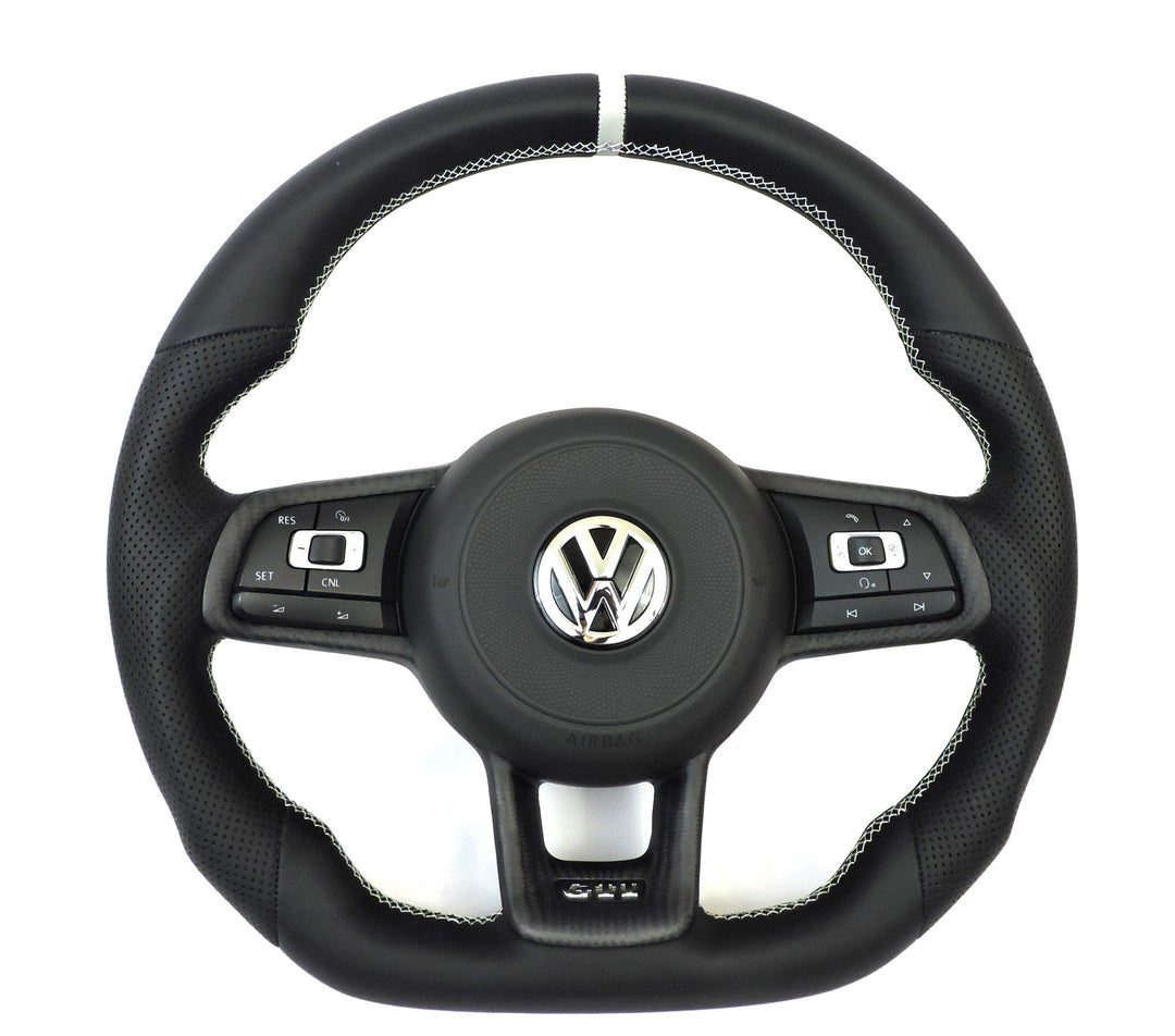 EZT Leather/Alcantara Custom Steering Wheel (VW MK7/MK7.5)