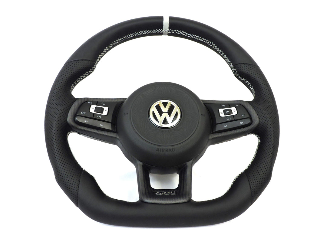 EZT Leather/Alcantara Custom Steering Wheel (VW MK7/MK7.5)