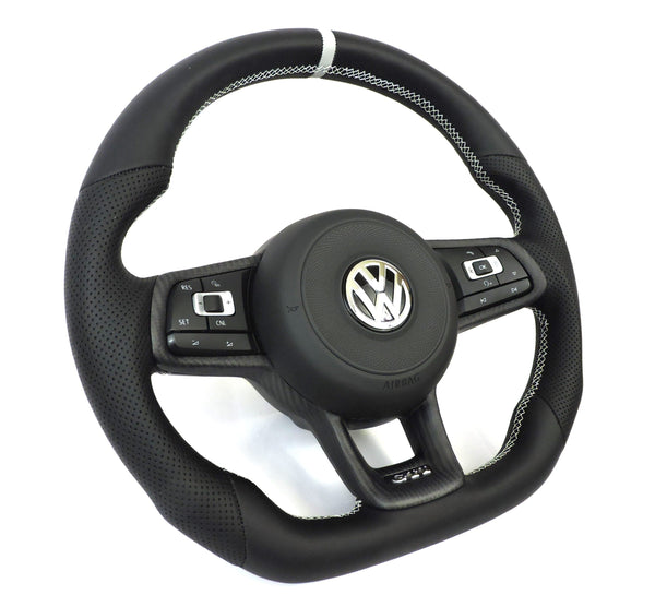 EZT Leather/Alcantara Custom Steering Wheel (VW MK7/MK7.5)