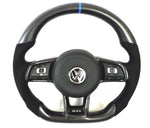 Load image into Gallery viewer, EZT Carbon Fiber-Alcantara Steering Wheel (VW MK7/MK7.5)
