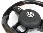 Load image into Gallery viewer, EZT Carbon Fiber-Alcantara Steering Wheel (VW MK7/MK7.5)
