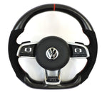 Load image into Gallery viewer, EZT Carbon Fiber-Alcantara Steering Wheel (VW MK7/MK7.5)
