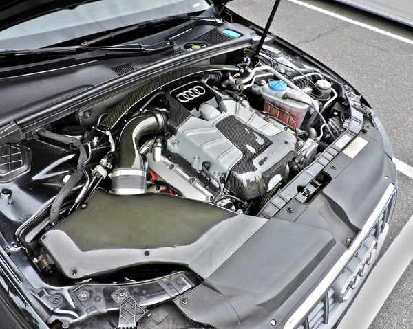EZT Audi 3.0T S4/S5/A6/A7/Q5/SQ5 Supercharged Carbon Fiber Engine Covers