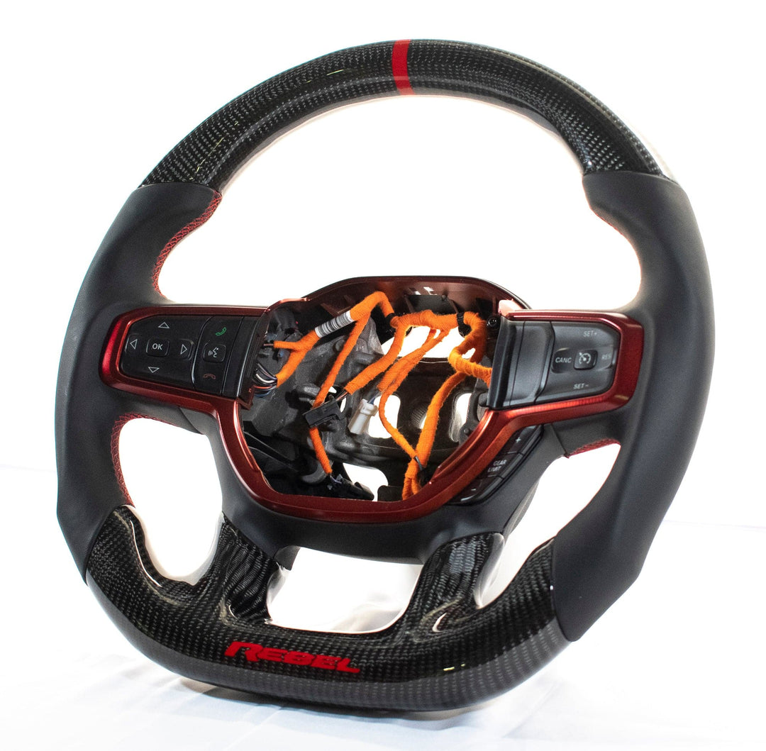 Dodge Ram 2019+ Carbon Edition Steering Wheel