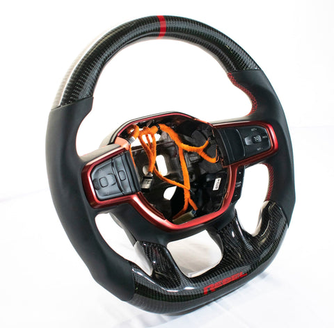 Dodge Ram 2019+ Carbon Edition Steering Wheel