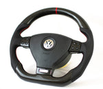 Load image into Gallery viewer, EZT Carbon Fiber-Napa Steering Wheel (VW MK5)
