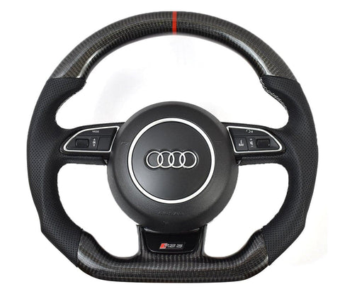 Audi B8.5 S4 S5 RS5 S6 S7 RS7 Carbon Fiber-Perforated Steering Wheel