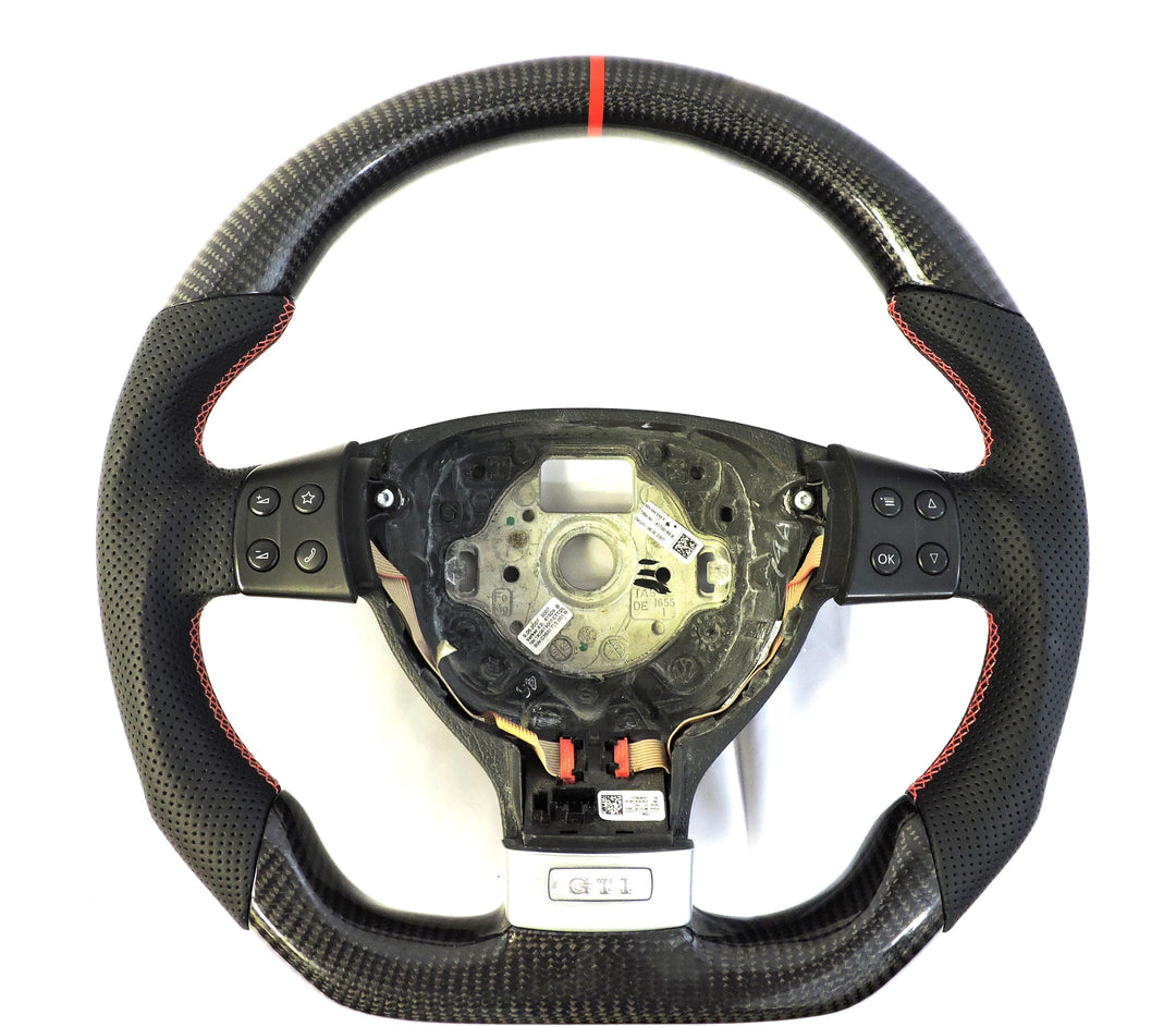 EZT Carbon Fiber-Perforated Steering Wheel (VW MK5)