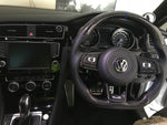 Load image into Gallery viewer, EZT Carbon Fiber-Napa Steering Wheel (VW MK7/MK7.5)
