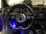 Load image into Gallery viewer, EZT Carbon Fiber-Perforated Steering Wheel (VW MK7/MK7.5)
