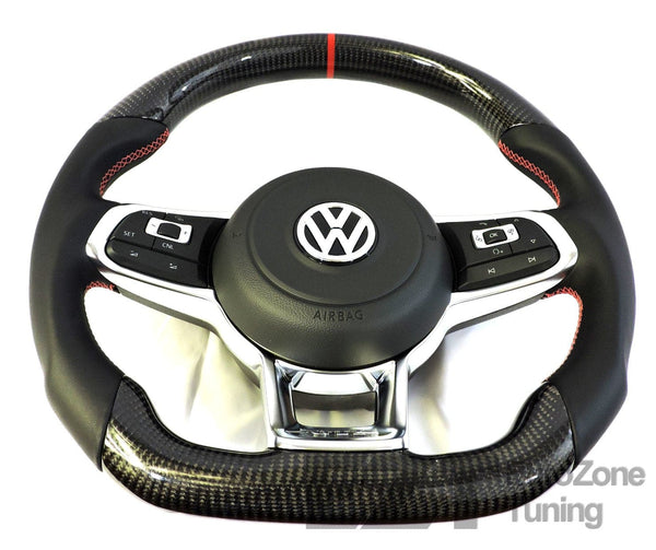 EZT Carbon Fiber-Napa Steering Wheel (VW MK7/MK7.5)