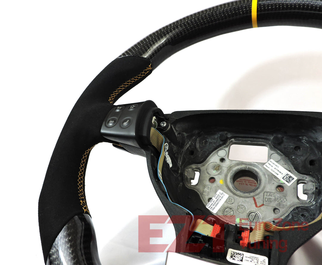 EZT Carbon Fiber-Alcantara Steering Wheel (VW MK5)