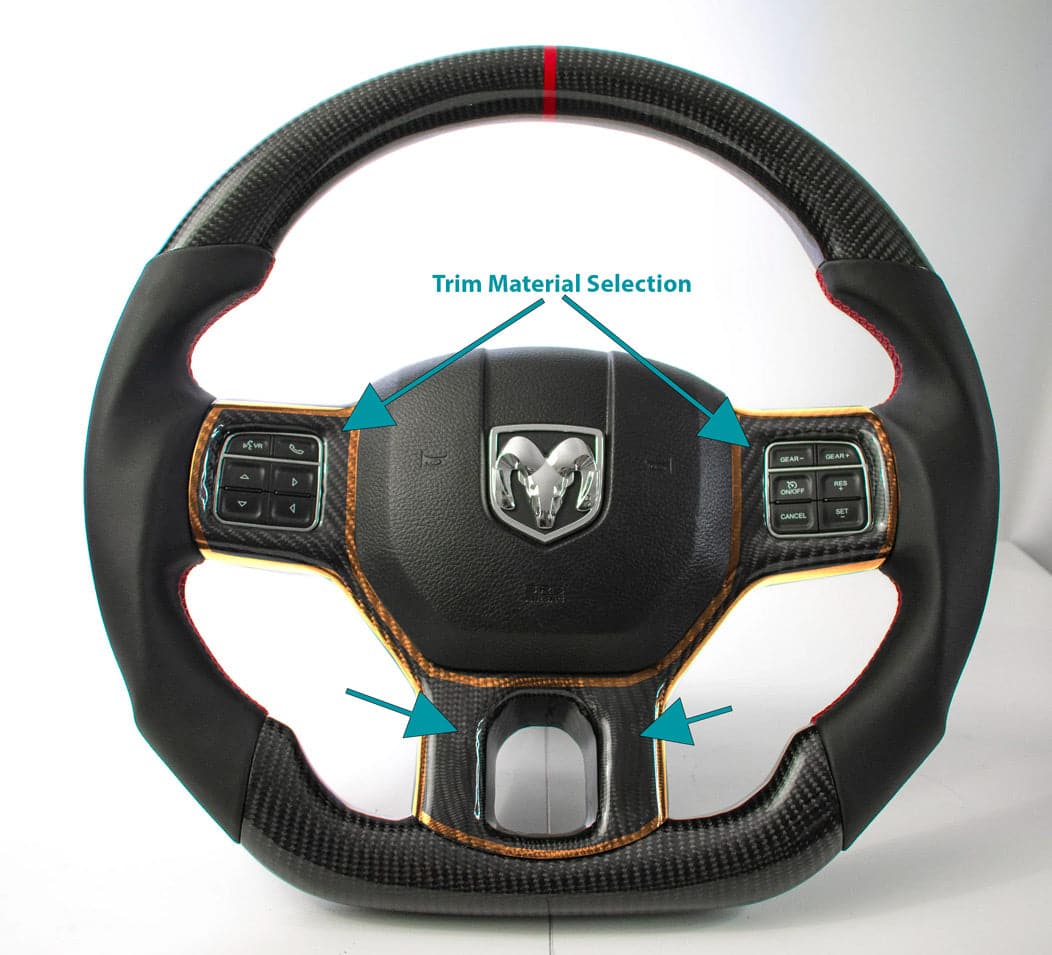 Dodge Ram 2012-2018 Carbon Edition Steering Wheel