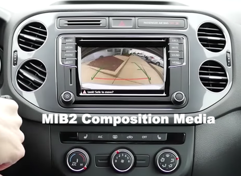 VW MIB2 Media OEM Trunklid Rear View Camera Kit