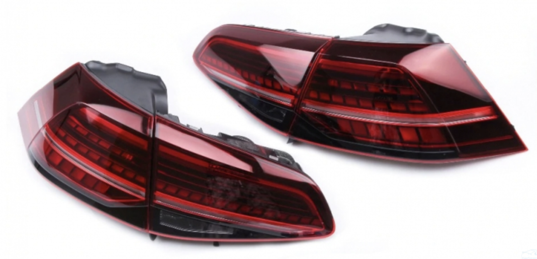 VW MK7.5 Golf/GTI/R Tinted Euro Dynamic Taillights w/ Rear Fog