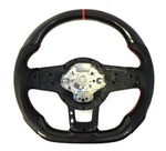 Load image into Gallery viewer, EZT Carbon Fiber-Perforated Steering Wheel (VW MK7/MK7.5)
