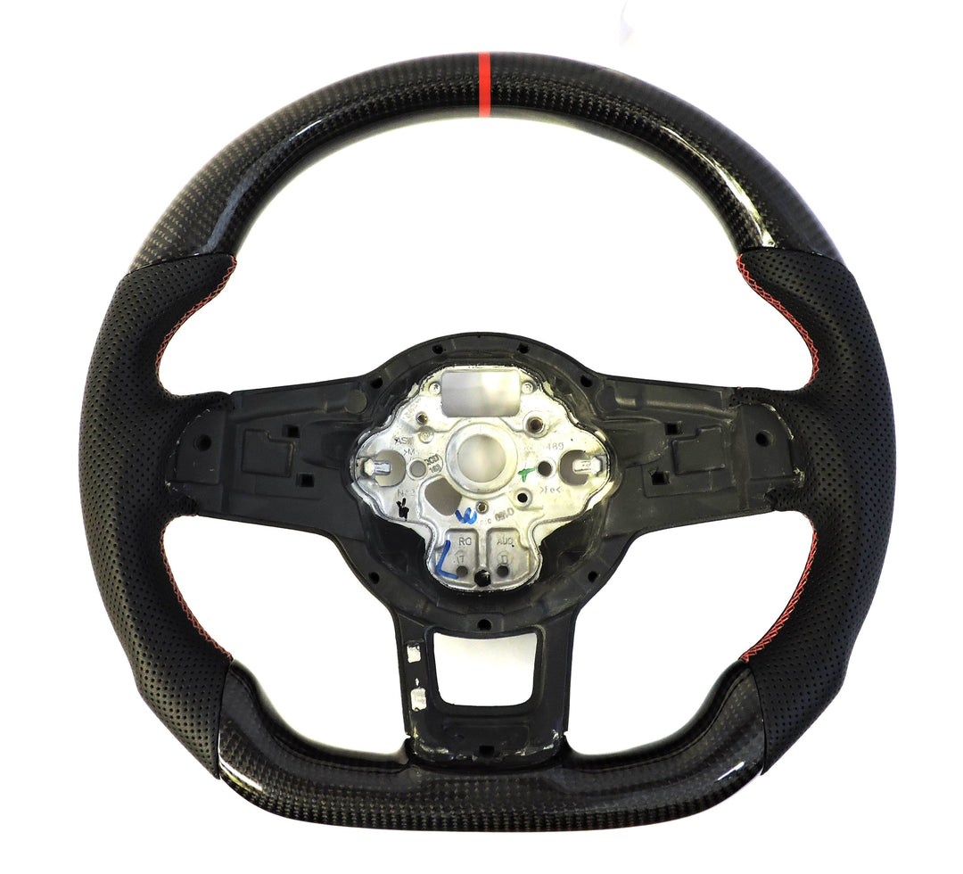 EZT Carbon Fiber-Perforated Steering Wheel (VW MK7/MK7.5)